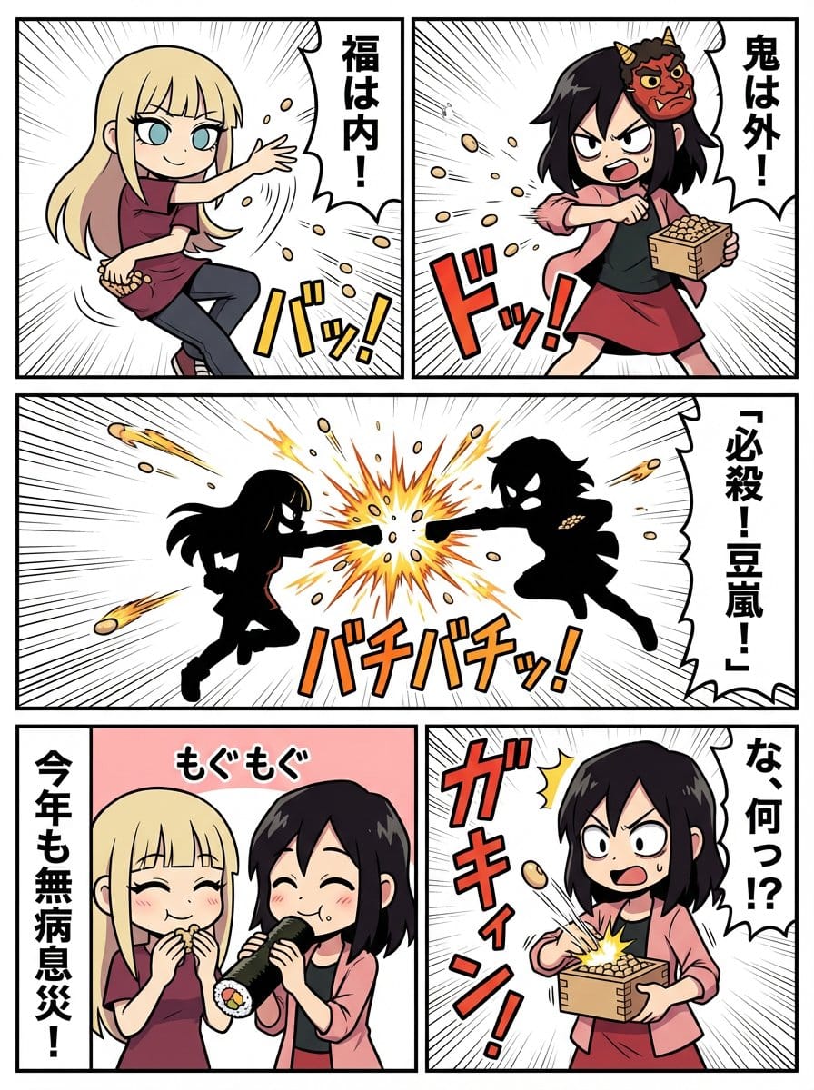 1-Minute Challenge: Setsubun Manga