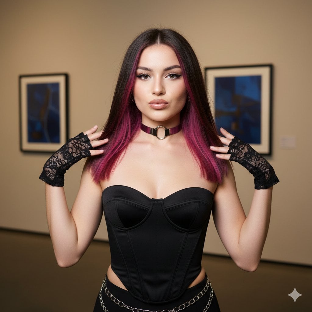 2000s Digital Cam Aesthetic Portrait