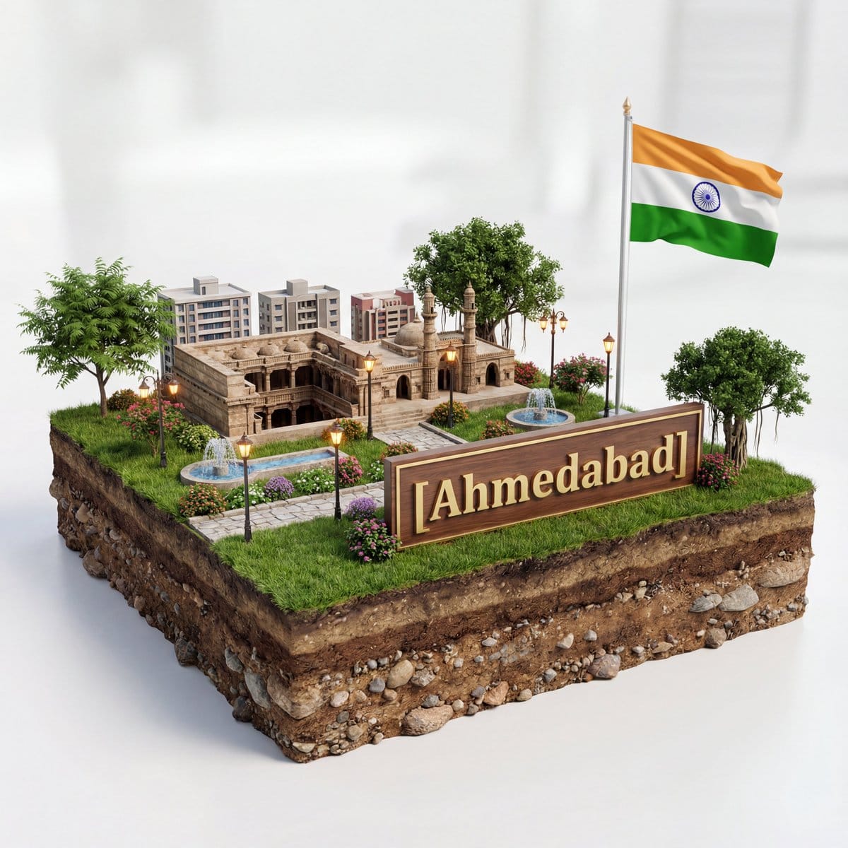 3D Diorama of Ahmedabad Landmark