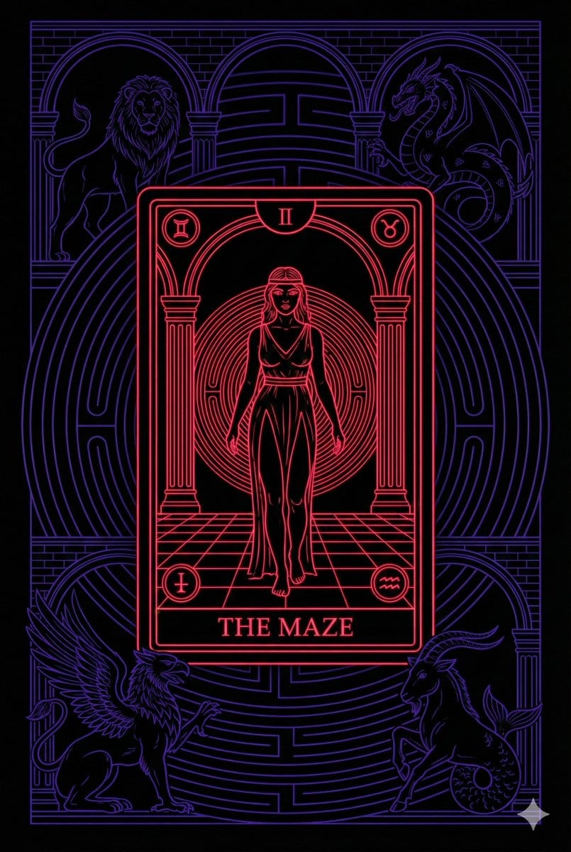 3D Effect Tarot Card Generation using Advancing/Receding Colors