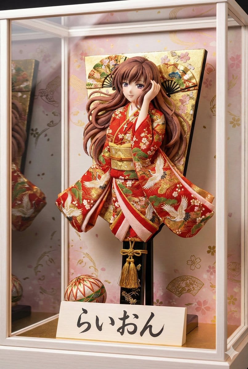 3D Hagoita (Japanese Battledore) Image Generation Prompt