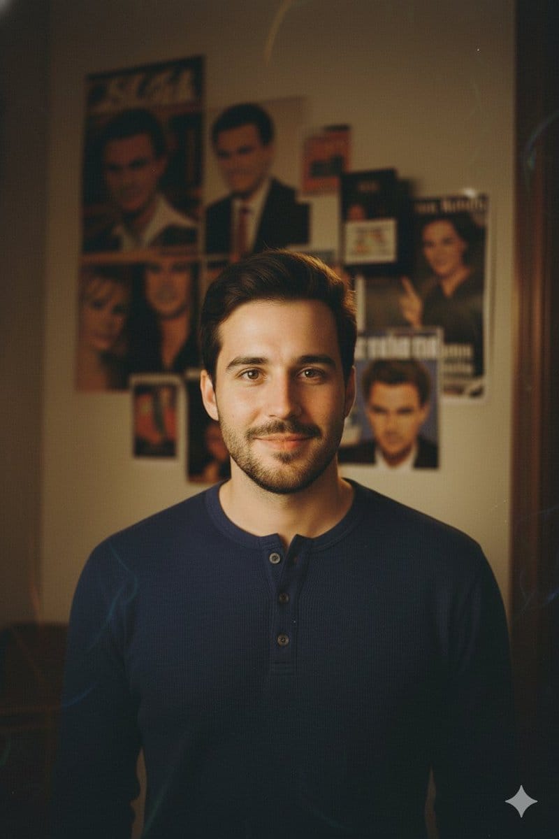 90s-style film portrait from a reference photo