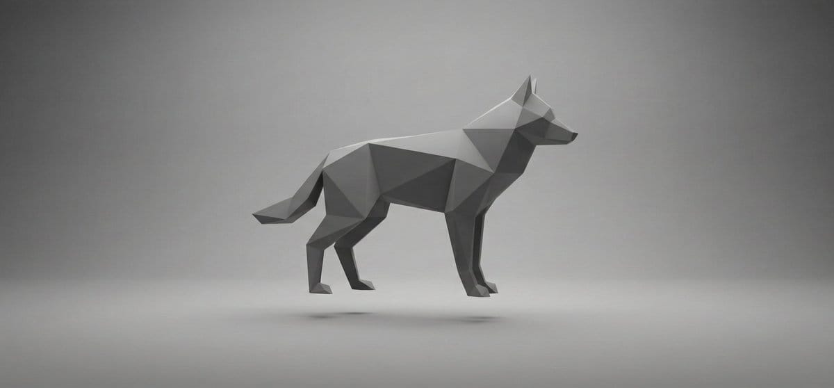 Abstract Geometry Portrait in Zen Space