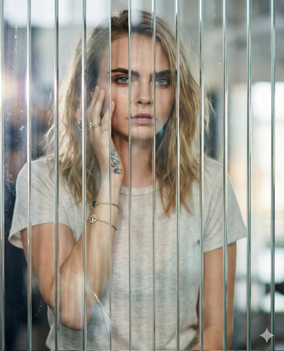 Abstract Glass Distortion Portrait