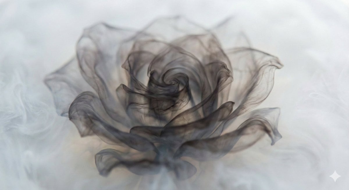 Abstract Subject Emerging from Ink and Water