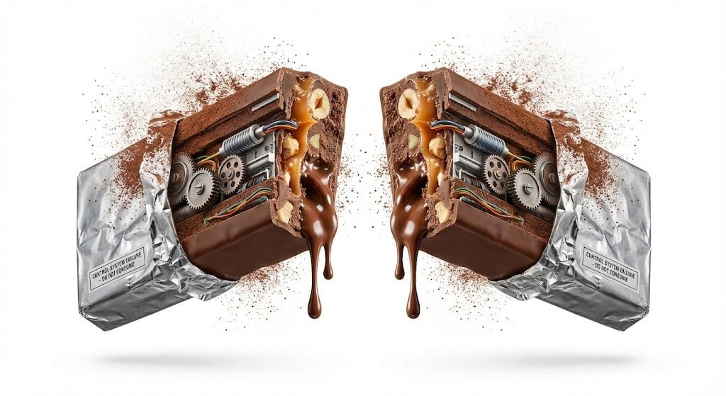 Advertising Visual Prompt: Chocolate Bar Process Display