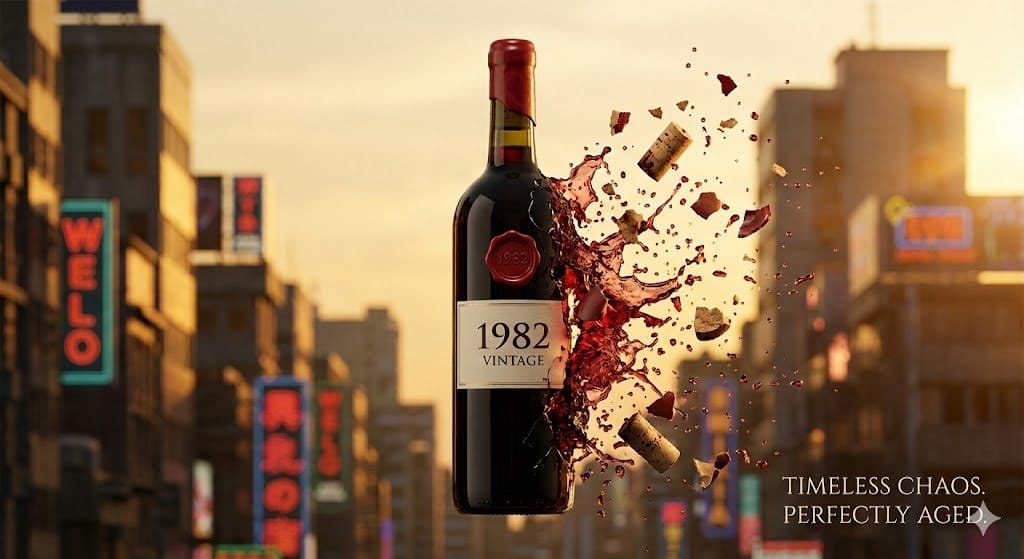 Advertising Visual Prompt: Wine Bottle Product Shot