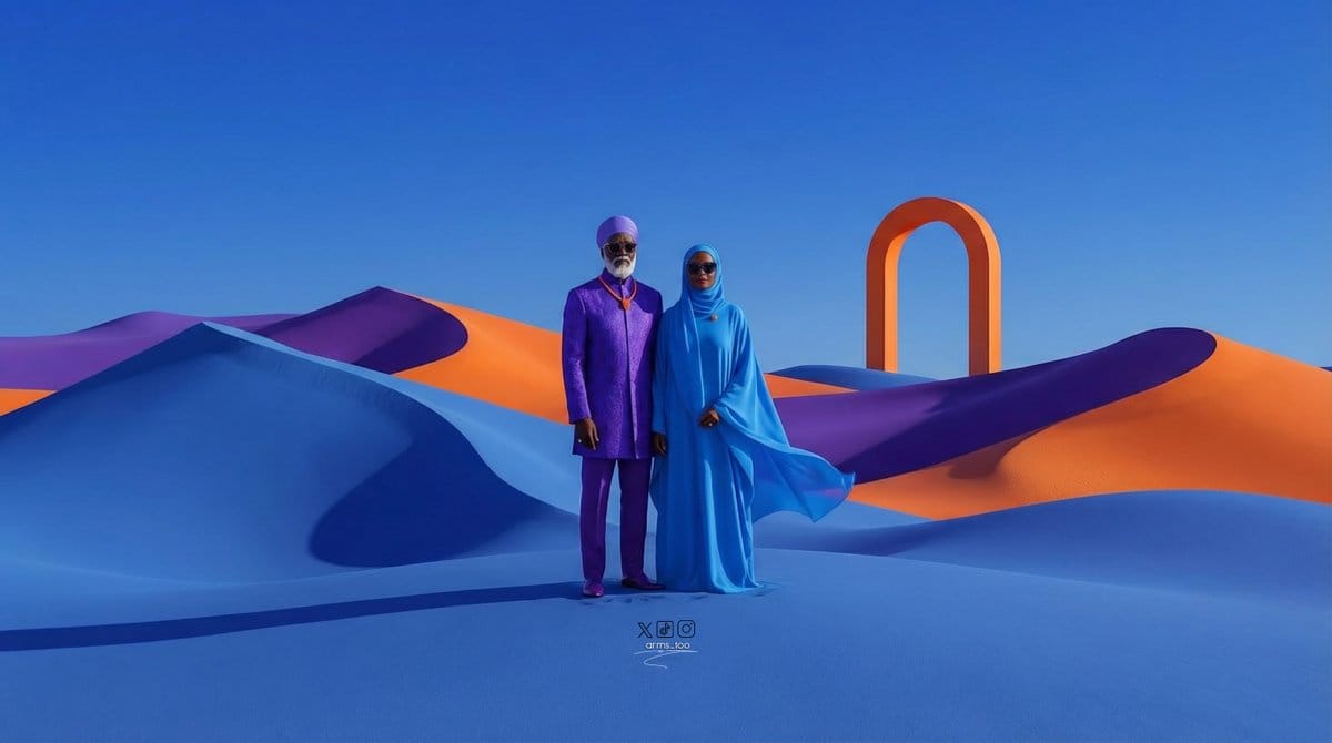 Afrofuturist Fine Art Fashion Prompt