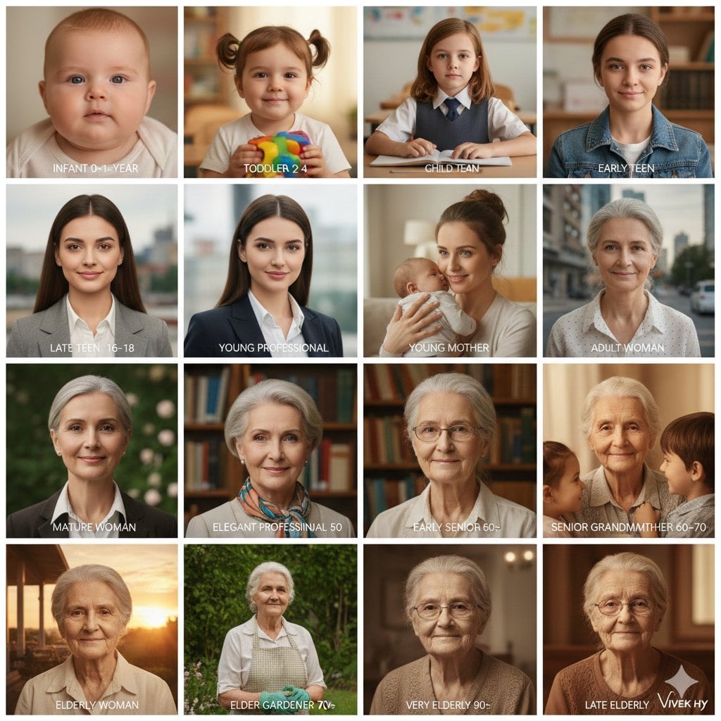 Age Progression Collage