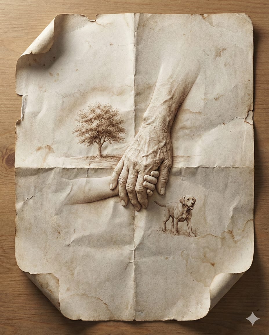 Aged Paper Illusion Promotional Design