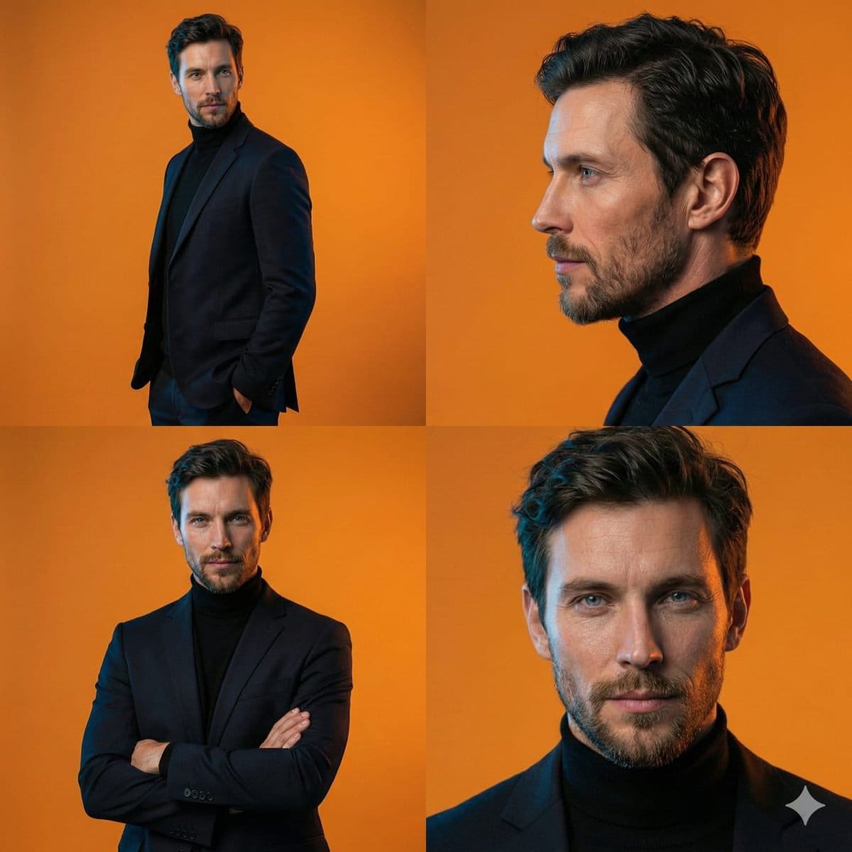 AI-Generated Face Cinematic Portrait Prompt (Dual-Tone Lighting)