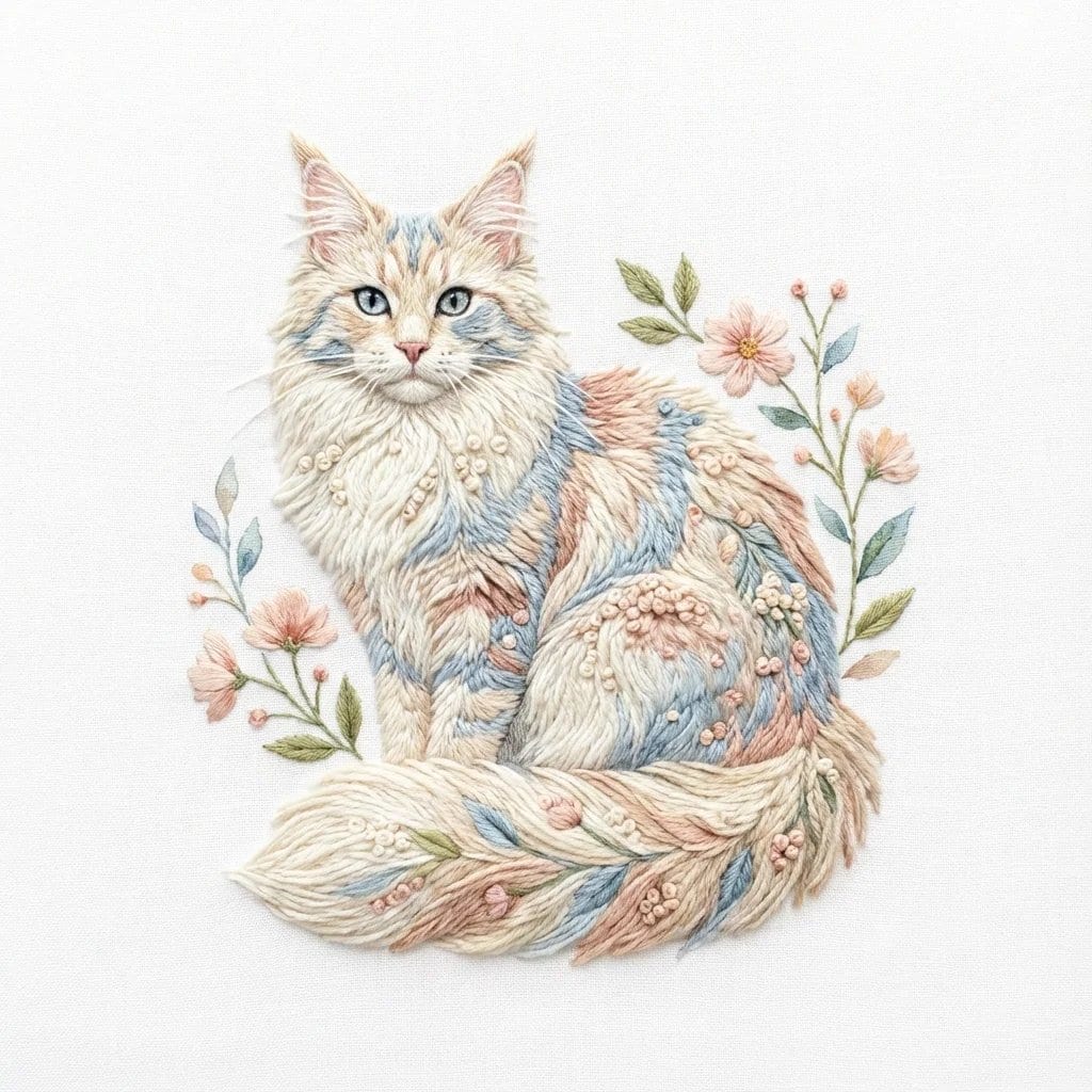 Akita Dog Embroidered Patch Design