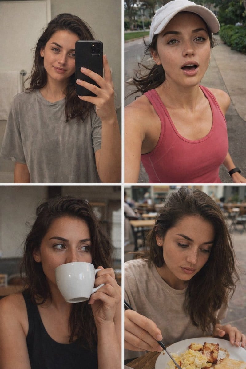 Ana de Armas Daily Routine Grid Prompt (Identity Lock) - Duplicate
