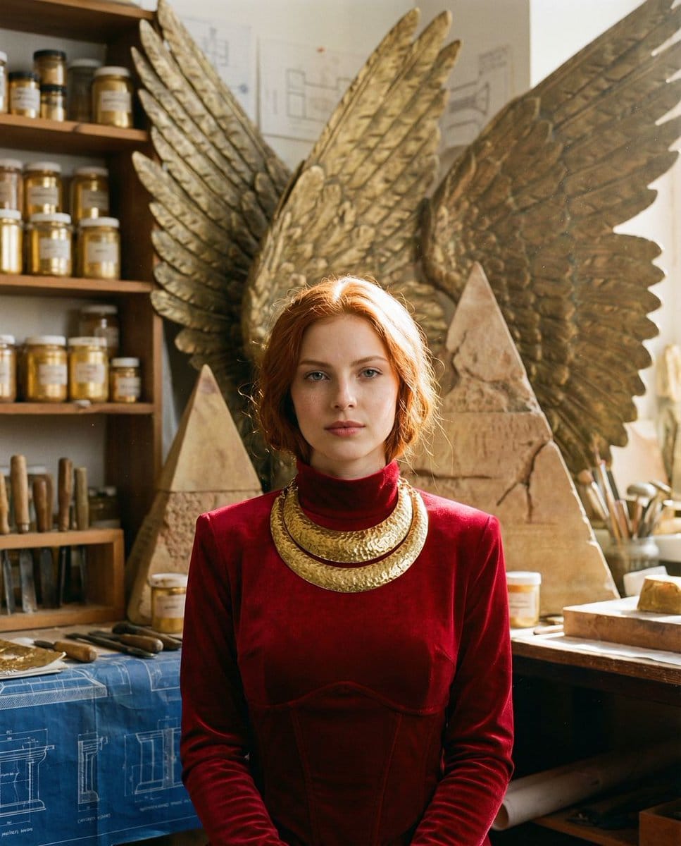 Ancient Restoration Atelier Editorial Portrait