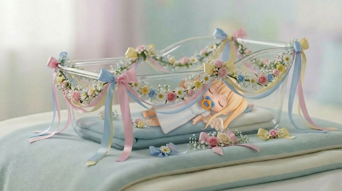 Angel in a Cradle Image Generation Prompt