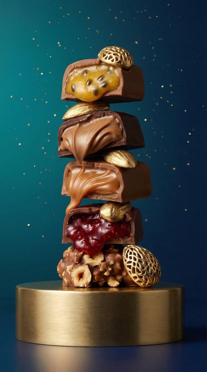 Artisan Chocolate Product Visuals (Multi-Image Prompt)