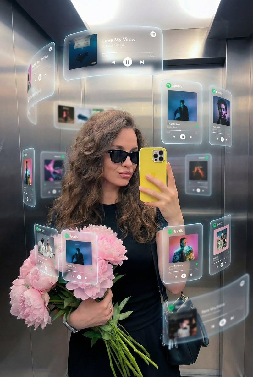 Augmented Reality Spotify Player Visual Prompt