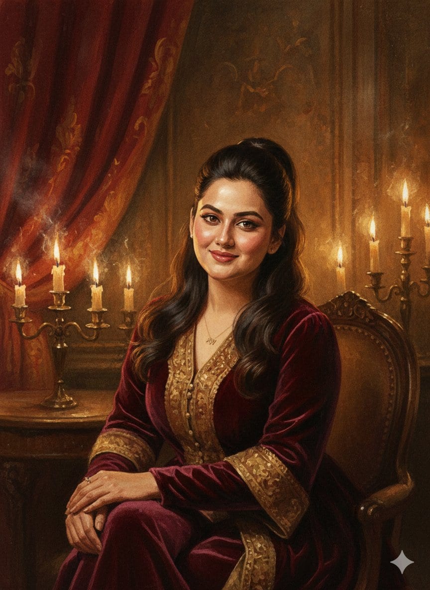 Baroque Candlelight Oil Painting Fusion (Image-to-Image)