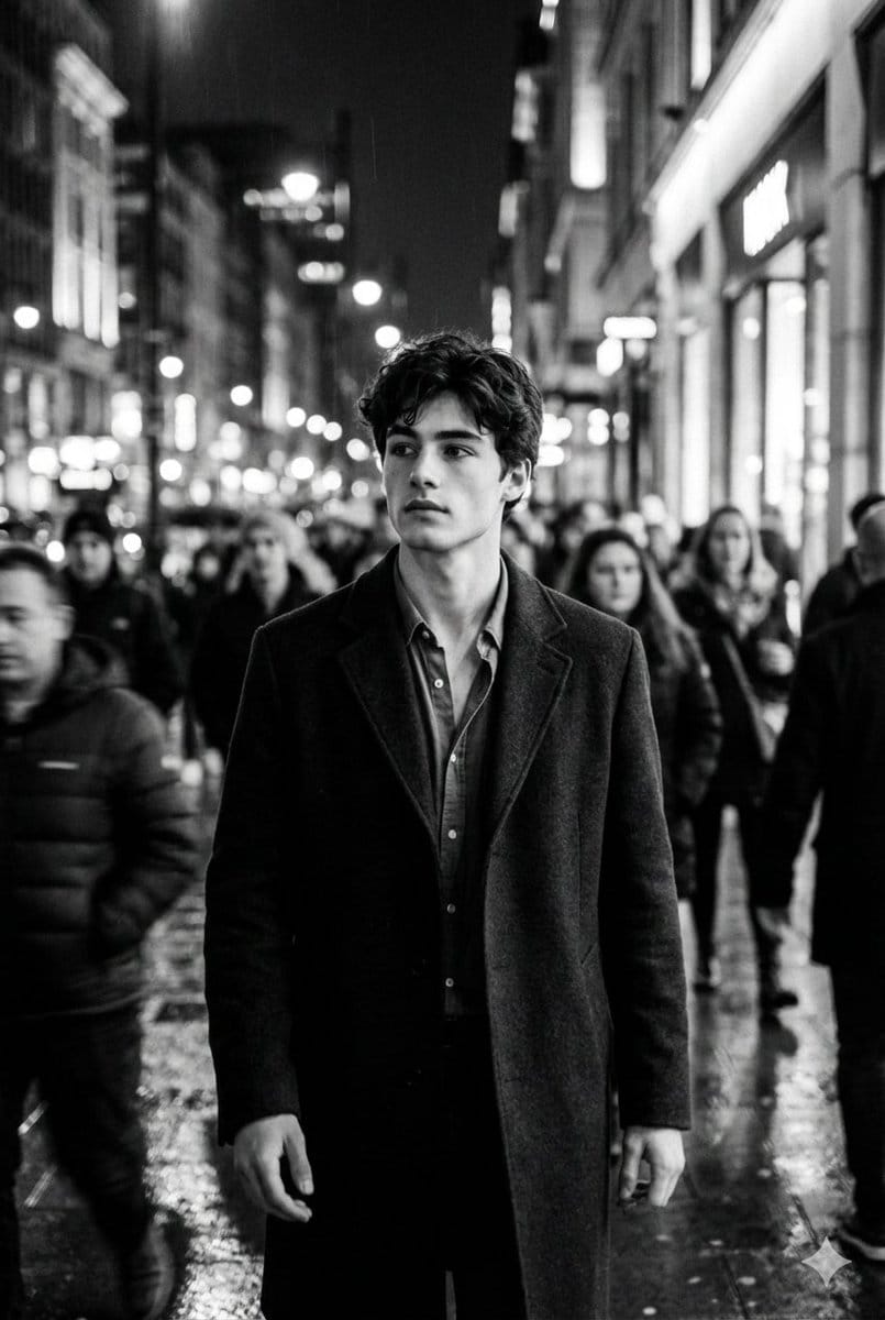 Black and White Cinematic Motion Portrait