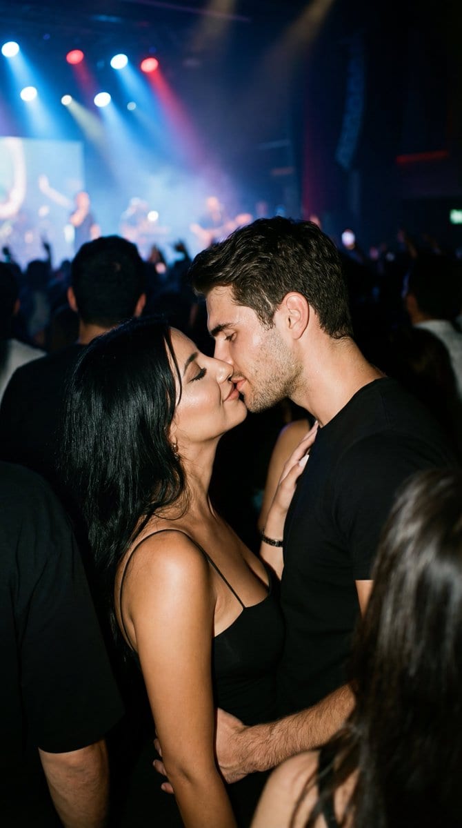 Candid 35mm Concert Romance Film Still