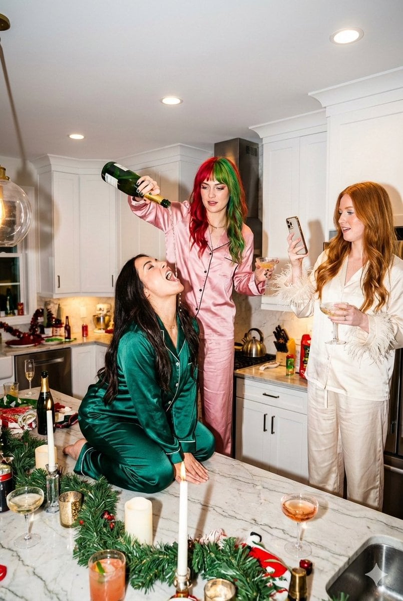 Candid Flash Photography: Chaotic Holiday Party