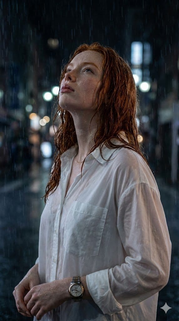 Candid Golden Hour Coffee Shop Portrait