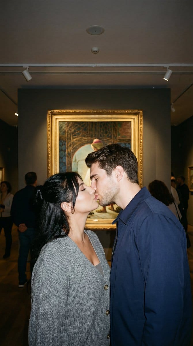 Candid Kiss in Pera Museum Film Still