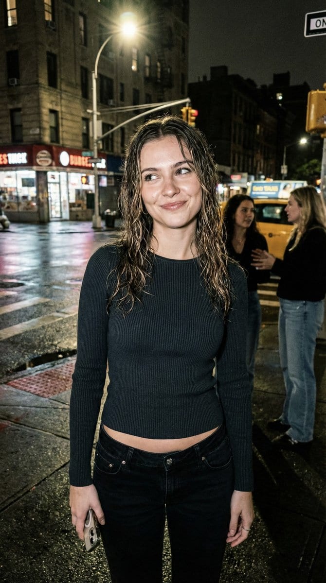 Candid Night Street Photo Prompt - AI Prompt