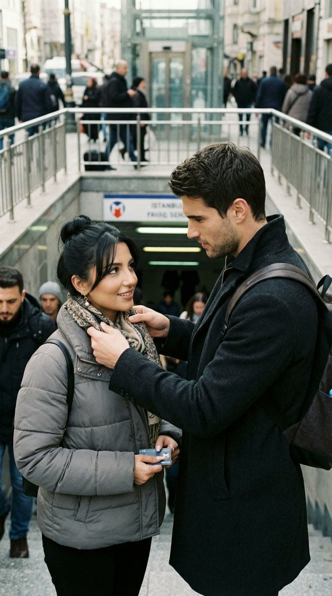 Candid Street Romance Prompt (Istanbul Metro)