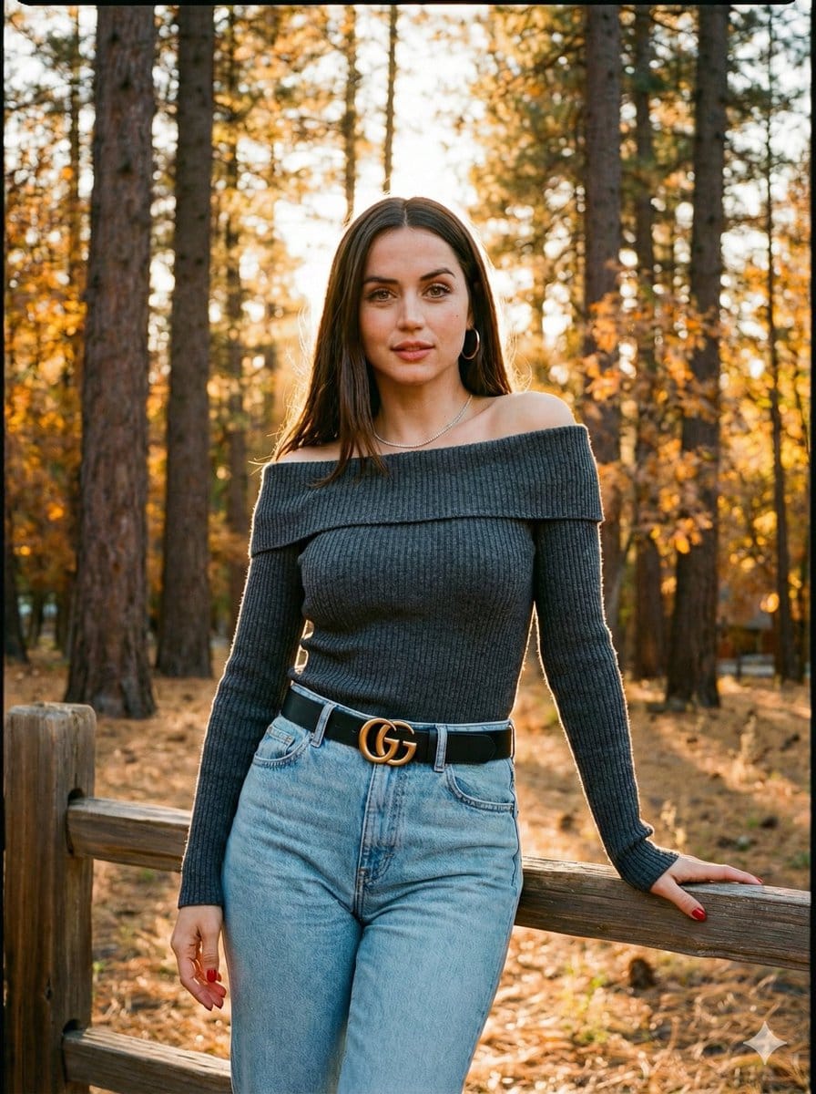 Celebrity Comparison Photoshoot in Autumnal Forest (Urdu/English Hybrid)