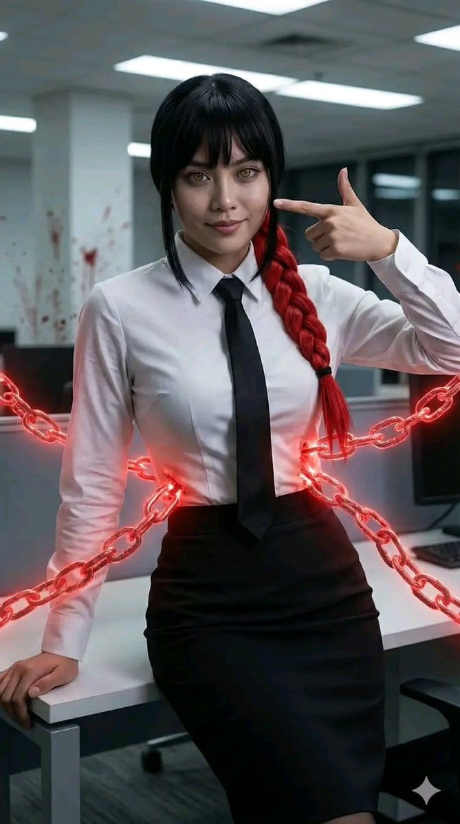 Chainsaw Man Makima Cosplay Psychological Thriller Prompt