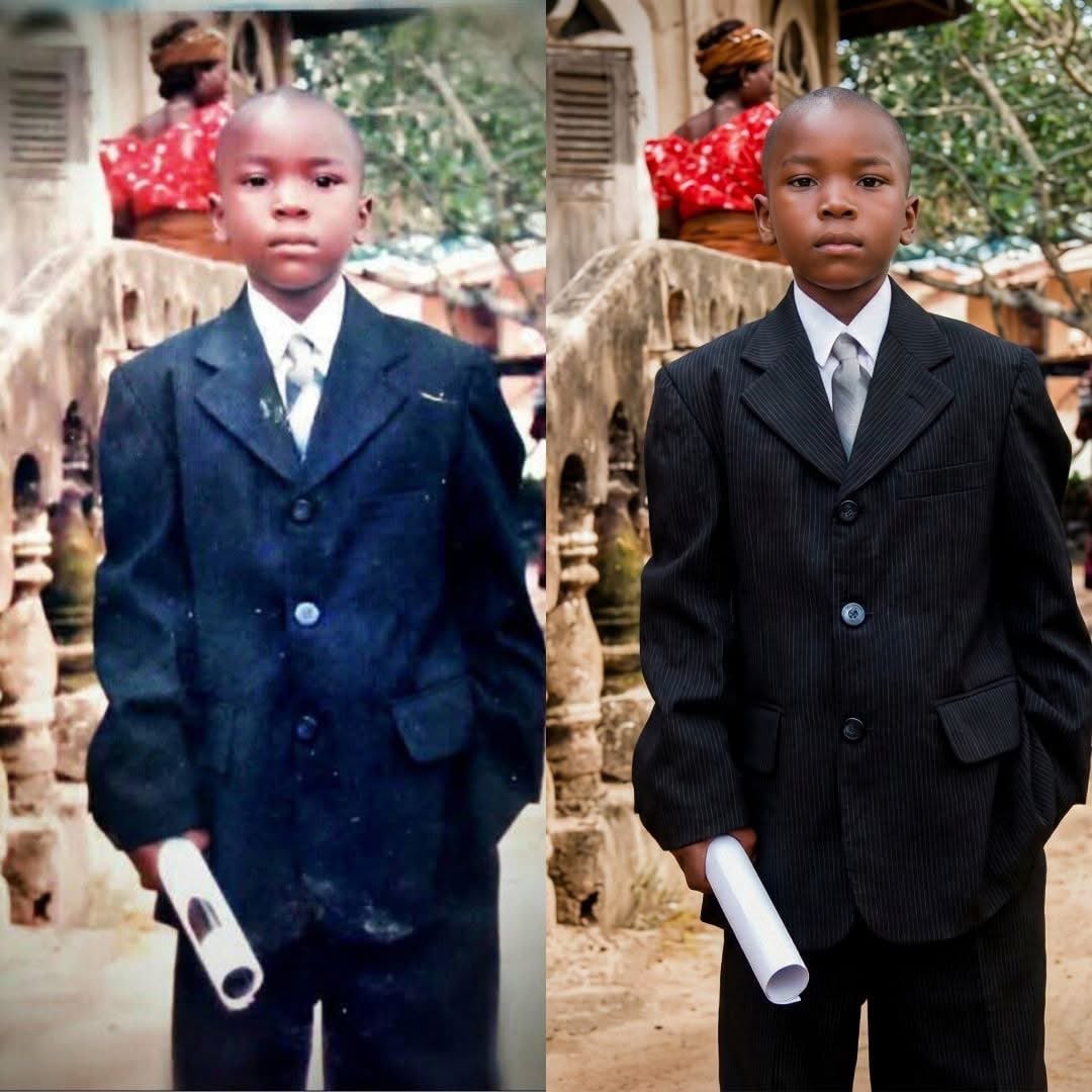 Childhood Photo Recolorization and Restoration Prompt