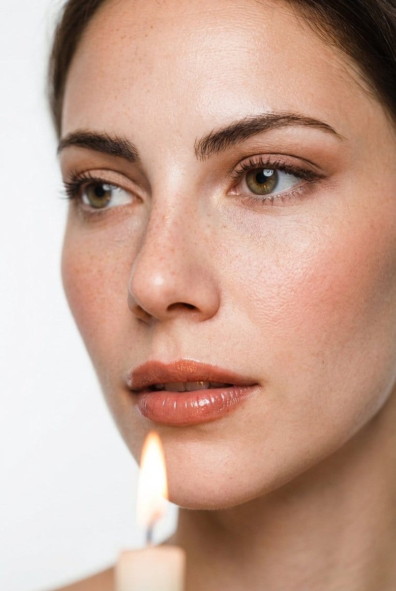 Cinematic Candlelight Beauty Portrait Edit Prompt