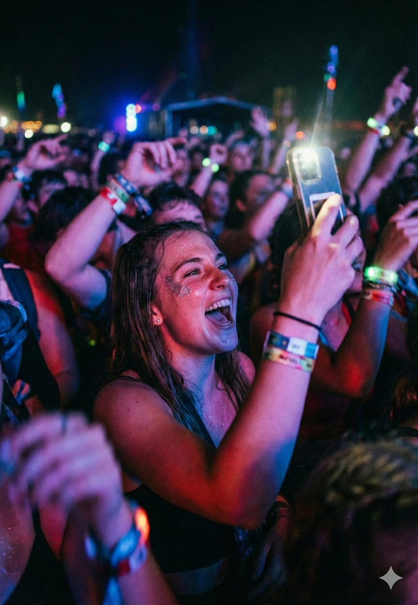 Cinematic Concert Crowd Photo Prompt