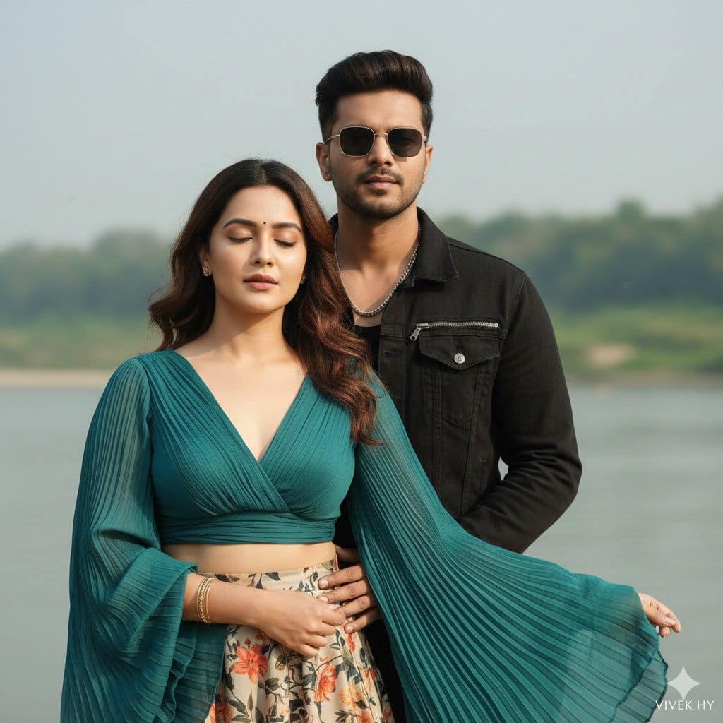 Cinematic Duo Portrait by Riverside