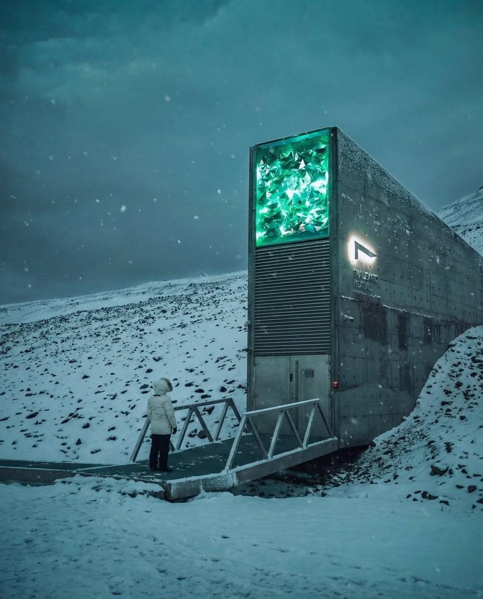 Cinematic Futuristic Winter Landscape