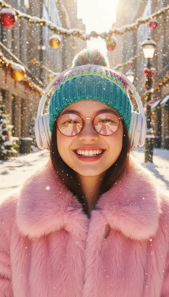 Cinematic Holiday Lifestyle Portrait Prompt