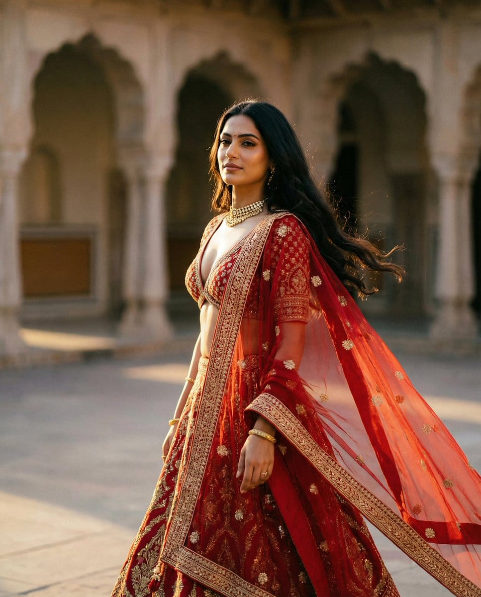 Cinematic Indian Royal Bridal Portrait