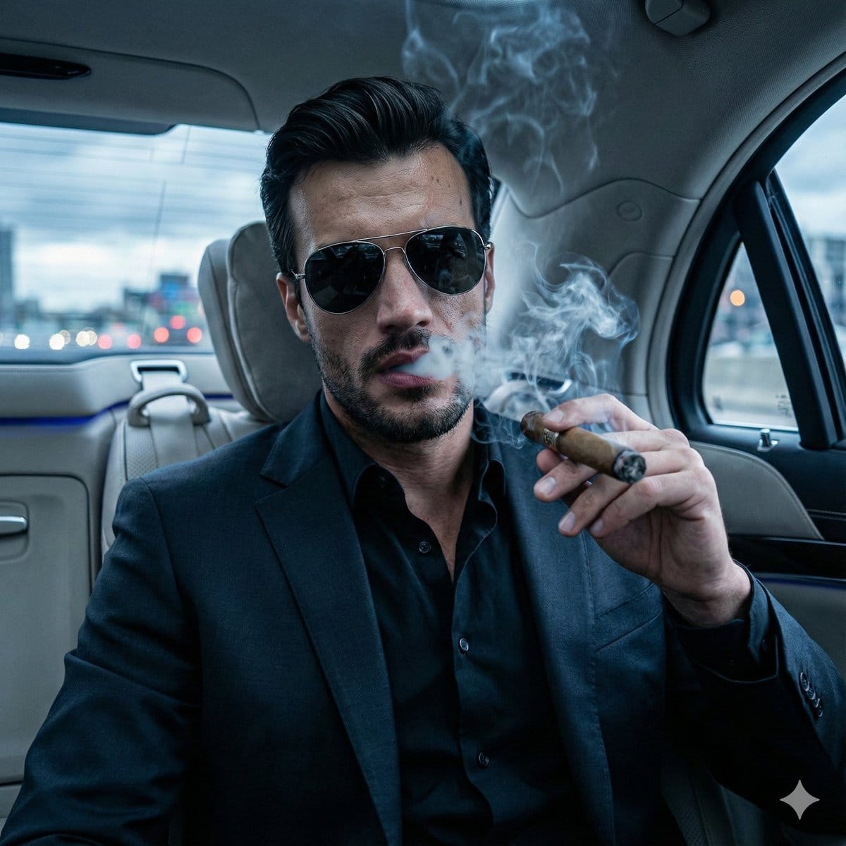 Cinematic Mafia Boss Portrait Prompt