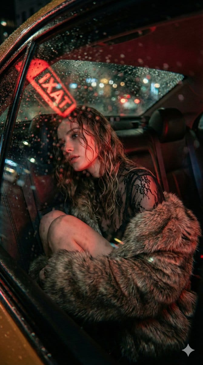 Cinematic Noir Transit Photography Portrait