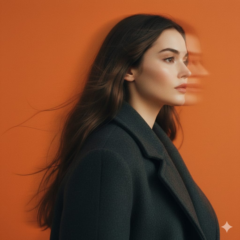 Cinematic Panning Studio Portrait with Motion Blur