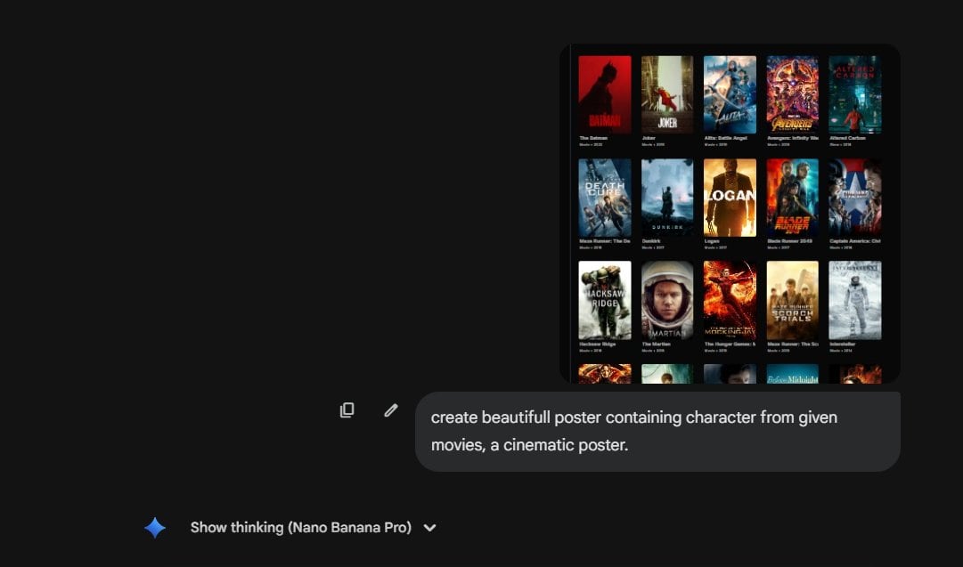 Cinematic poster with movie characters