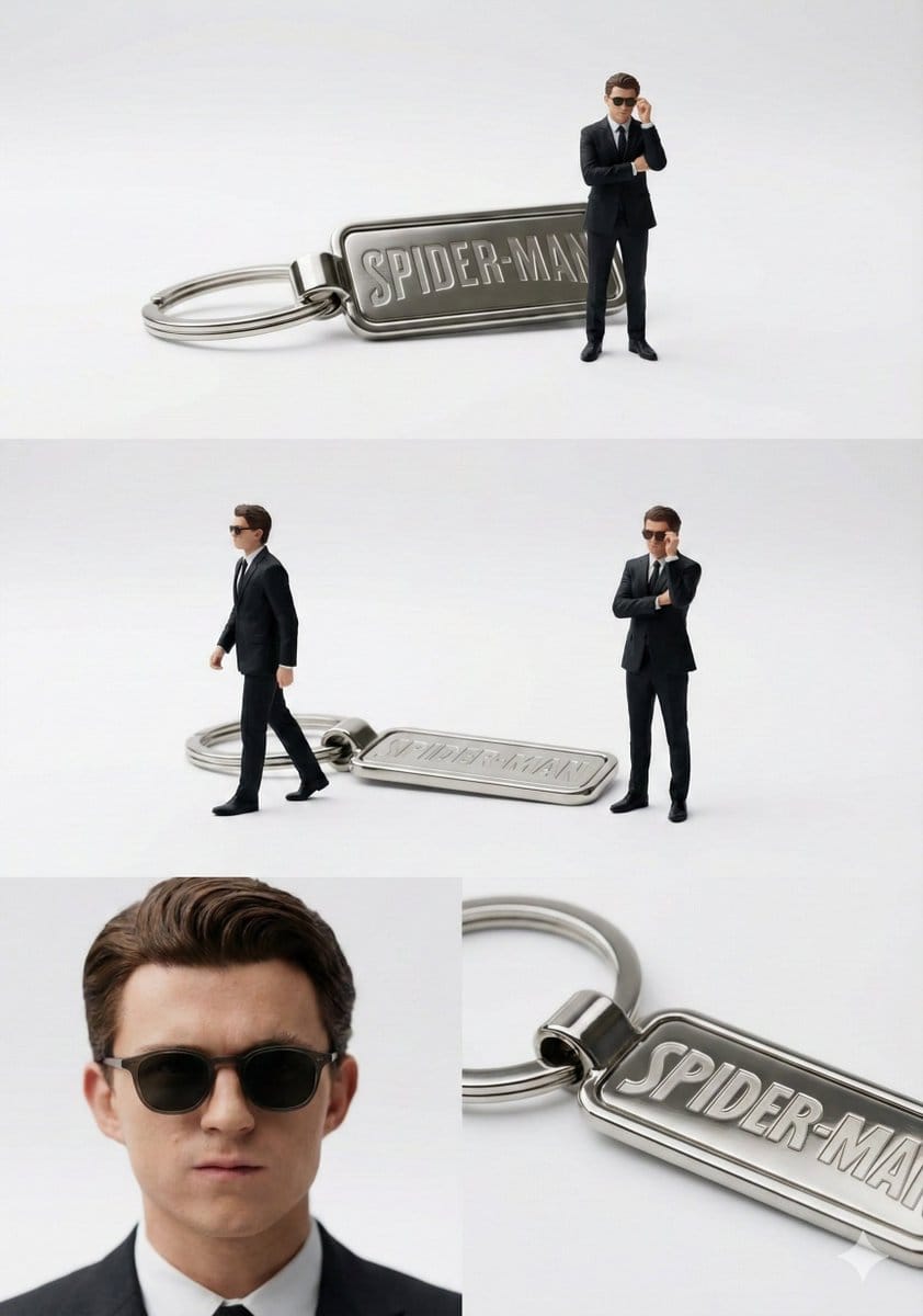 Cinematic Product Video Prompt for Keychain Style Portrait