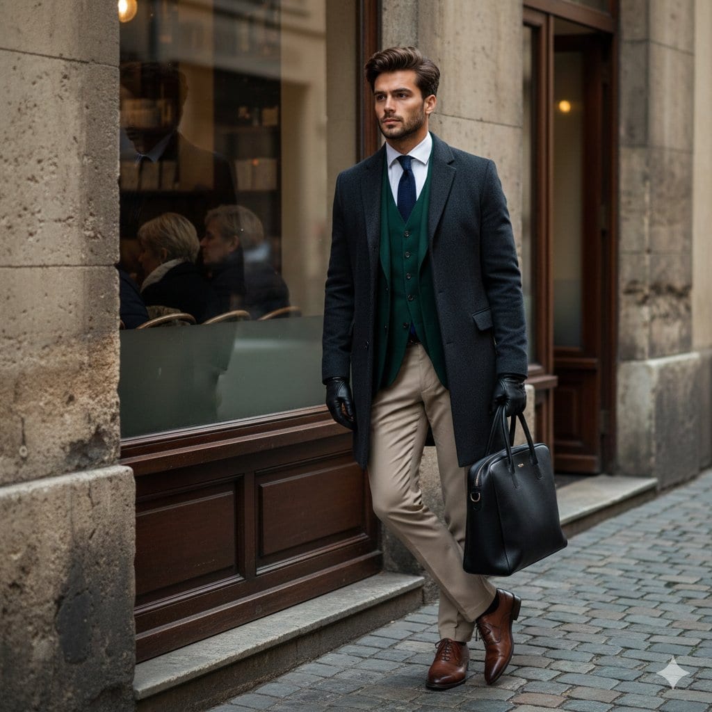 Cinematic Street Fashion Editorial Portrait