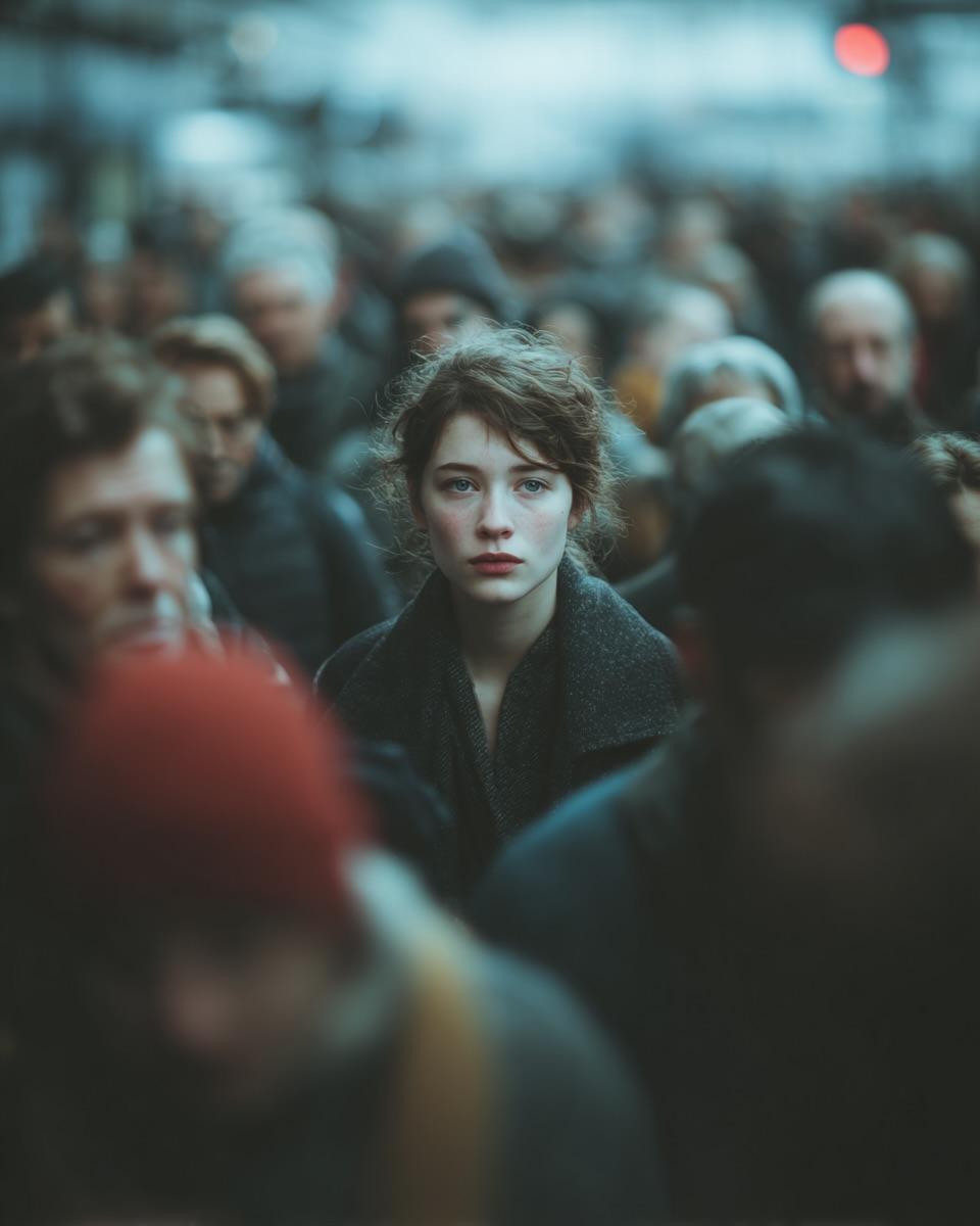 Cinematic Street Photography Caption and Visual Style