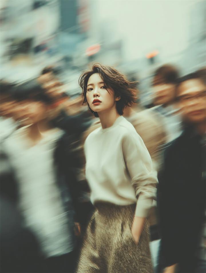 Cinematic Street Portrait with Motion Blur