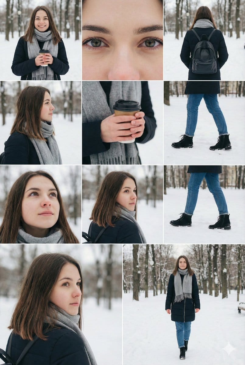 Cinematic Winter Fashion Photoshoot Prompt for Nano Banana Pro - AI Prompt