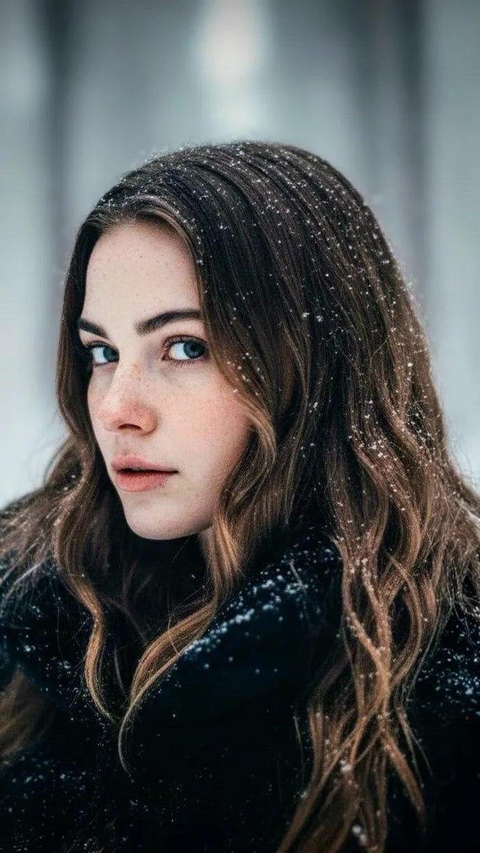 Cinematic Winter Portrait Prompt for Gemini