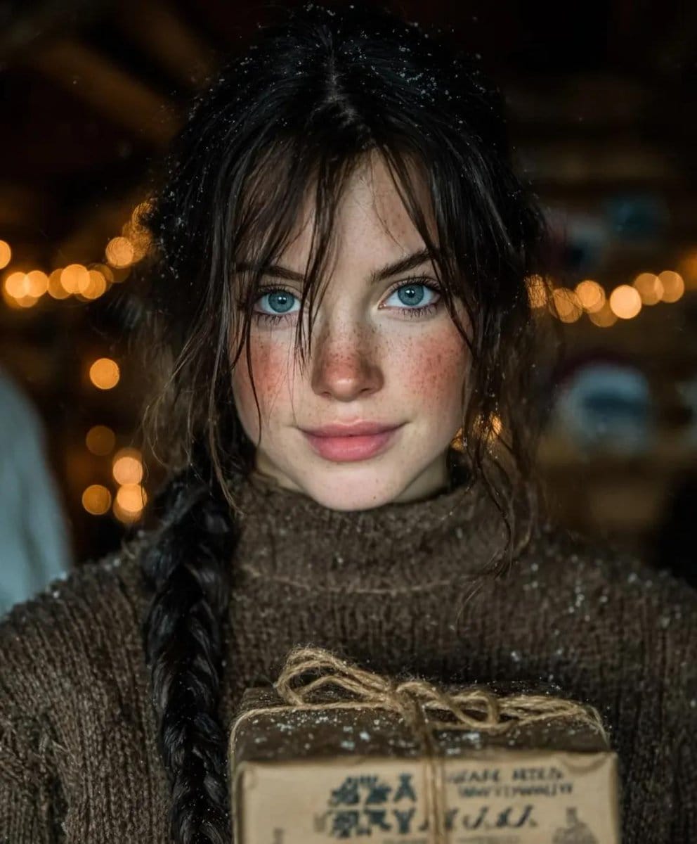 Cinematic Winter Portrait with Shallow Depth of Field