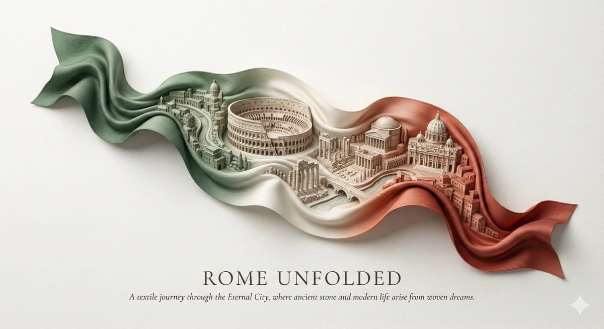 City Ribbon Poster Design Prompt